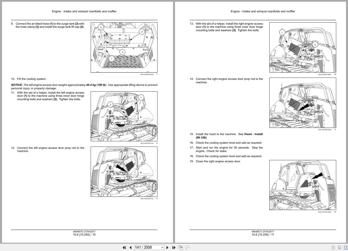 New Holland Crawler Dozer D180C Tier 2 Service Manual 48048573 (2)