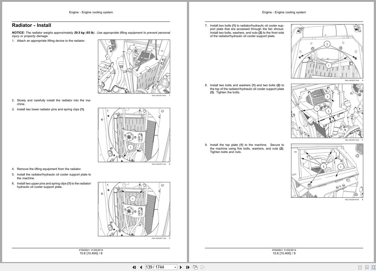 New Holland Crawler Dozer D180C Tier 4 Service Manual 47645621 (2)