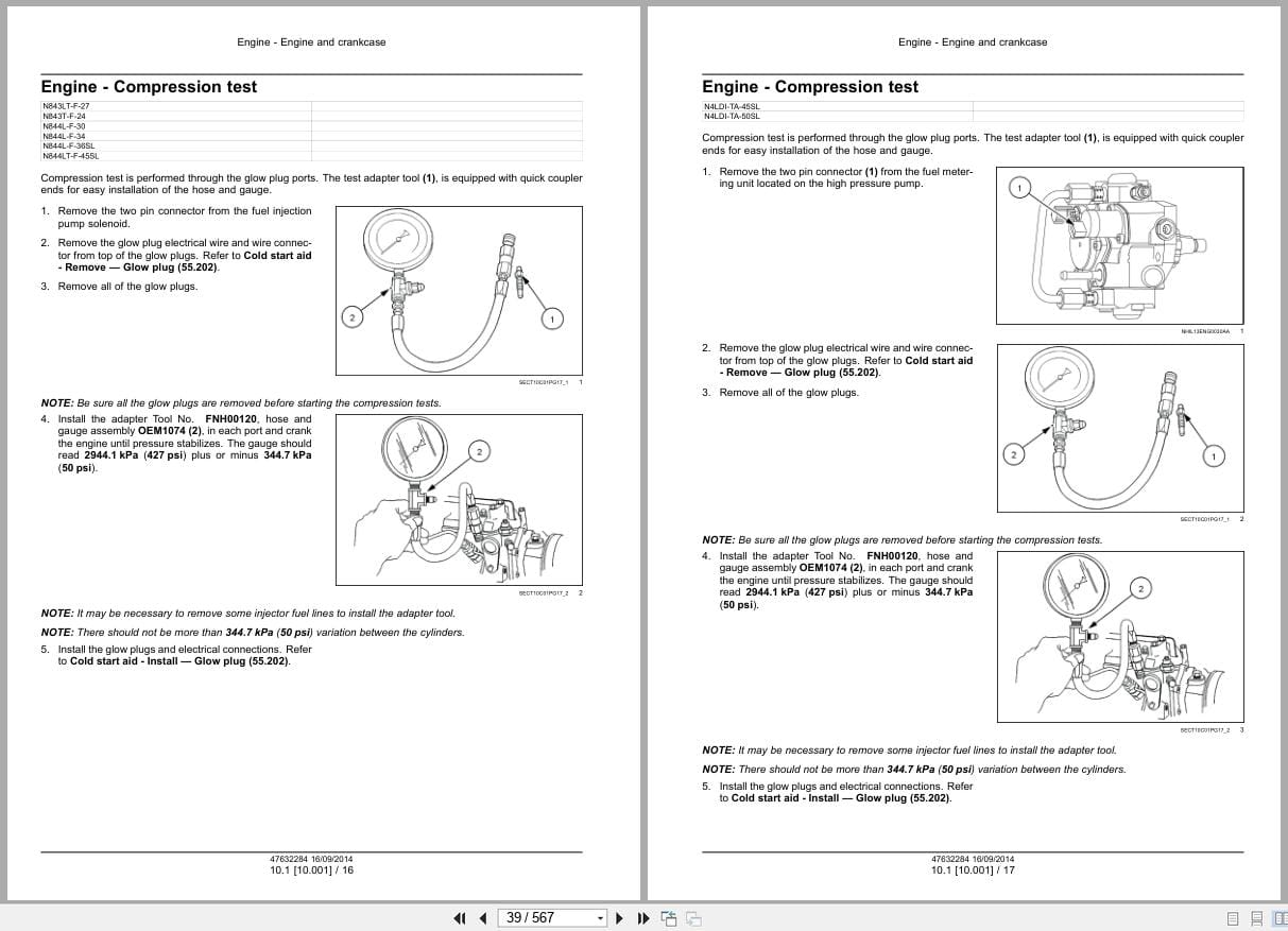 New Holland Engine ISM Tier 4 Service Manual 47632284 (2)