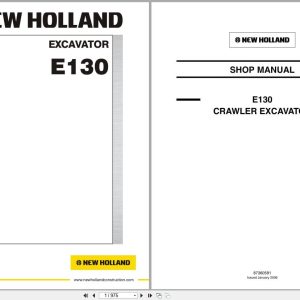 New Holland Excavator E130 Service Manual 87360591NA (1)
