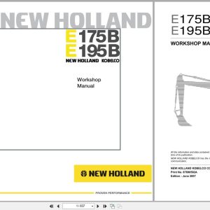 New Holland Excavator E175B E195B Workshop Manual 87690582A (1)