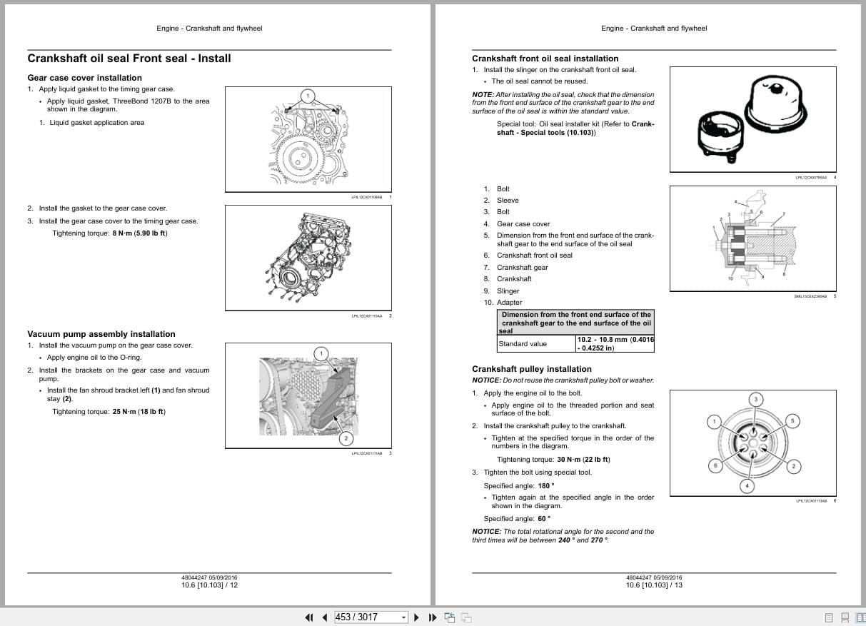 New Holland Excavator E175C EVO Tier III Service Manual 48044247 (2)