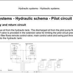 New Holland Excavator E18C Hydraulic Schematic 48139696 (1)