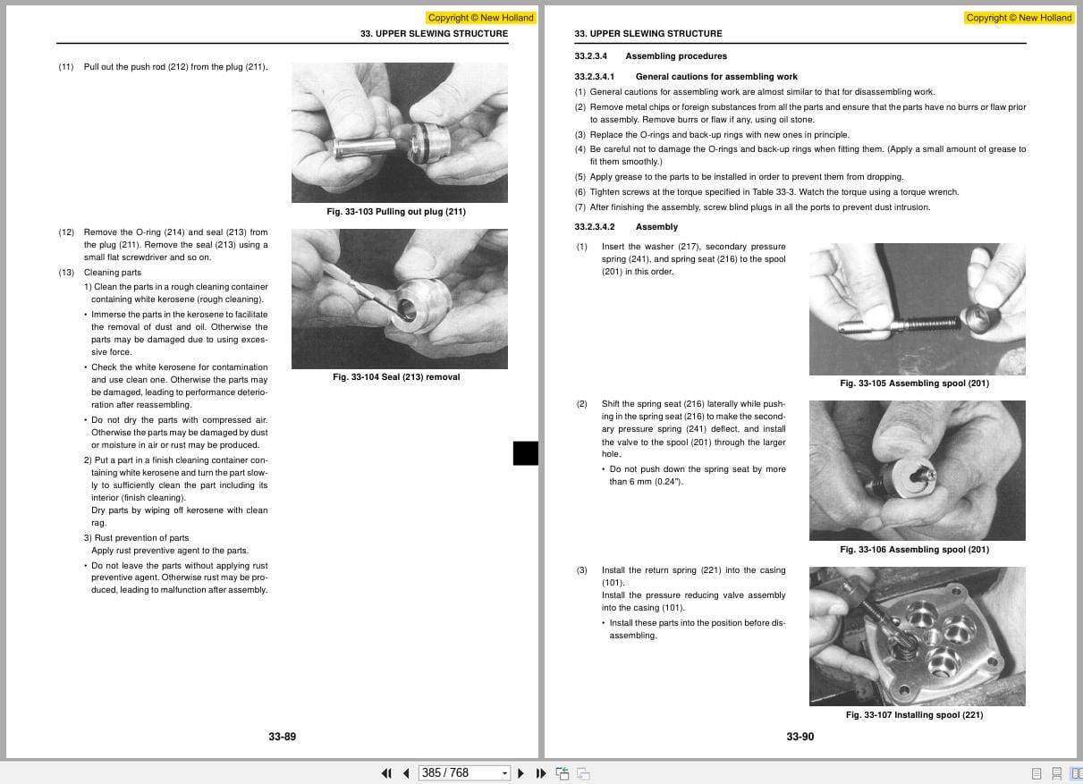 New Holland Excavator E20.2SR E22.2SR E27.2SR Workshop Manual 60413401 (1)
