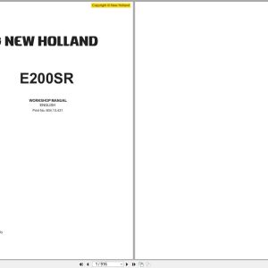 New Holland Excavator E200SR Workshop Manual 60413431 (1)