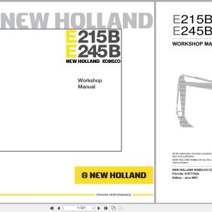 New Holland Excavator E215B E245B Workshop Manual 87677762A (1)