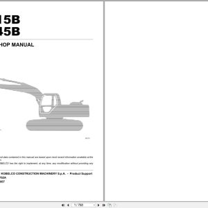 New Holland Excavator E215B E245B Workshop Manual 87677762A 2007 (1)