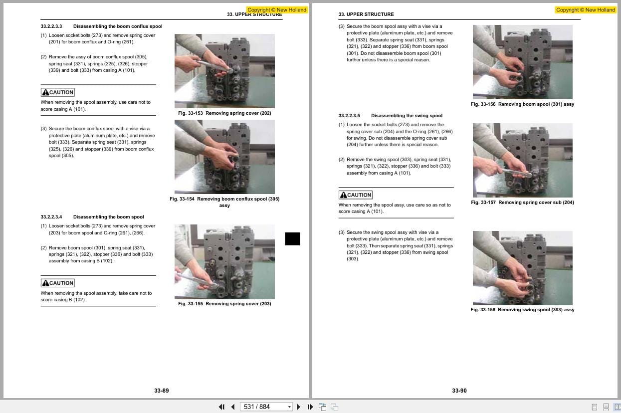 New Holland Excavator E215B Service Manual 87495894A (2)