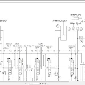 New Holland Excavator E26C E30C Hydraulic Schematic 51422616EN New Holland Excavator E26C E30C Hydraulic Schematic 51422616En (2)