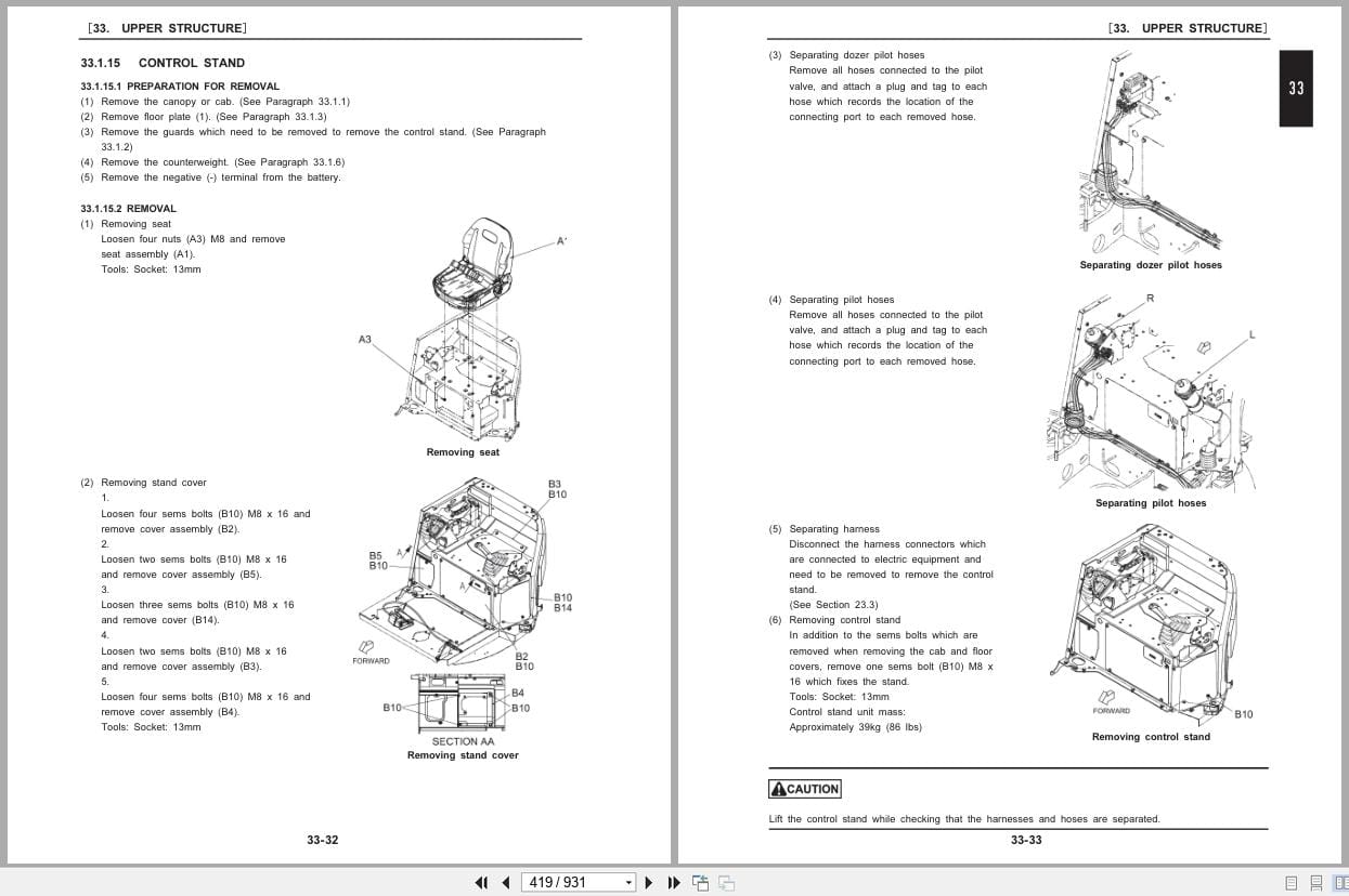 New Holland Excavator E30B Tier 4B Service Manual S5HW0039E01 (2)
