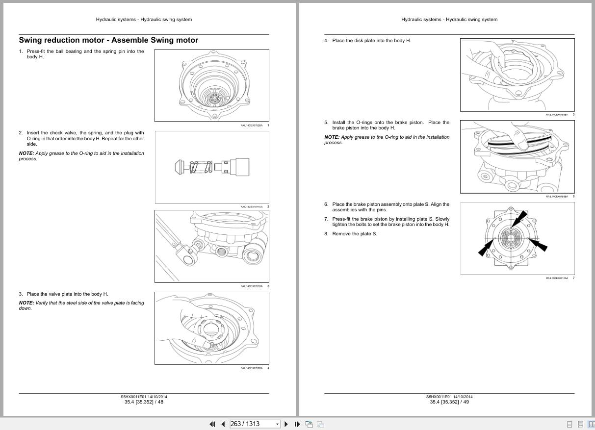 New Holland Excavator E35B Tier 4B Service Manual S5HX0011E01 (2)