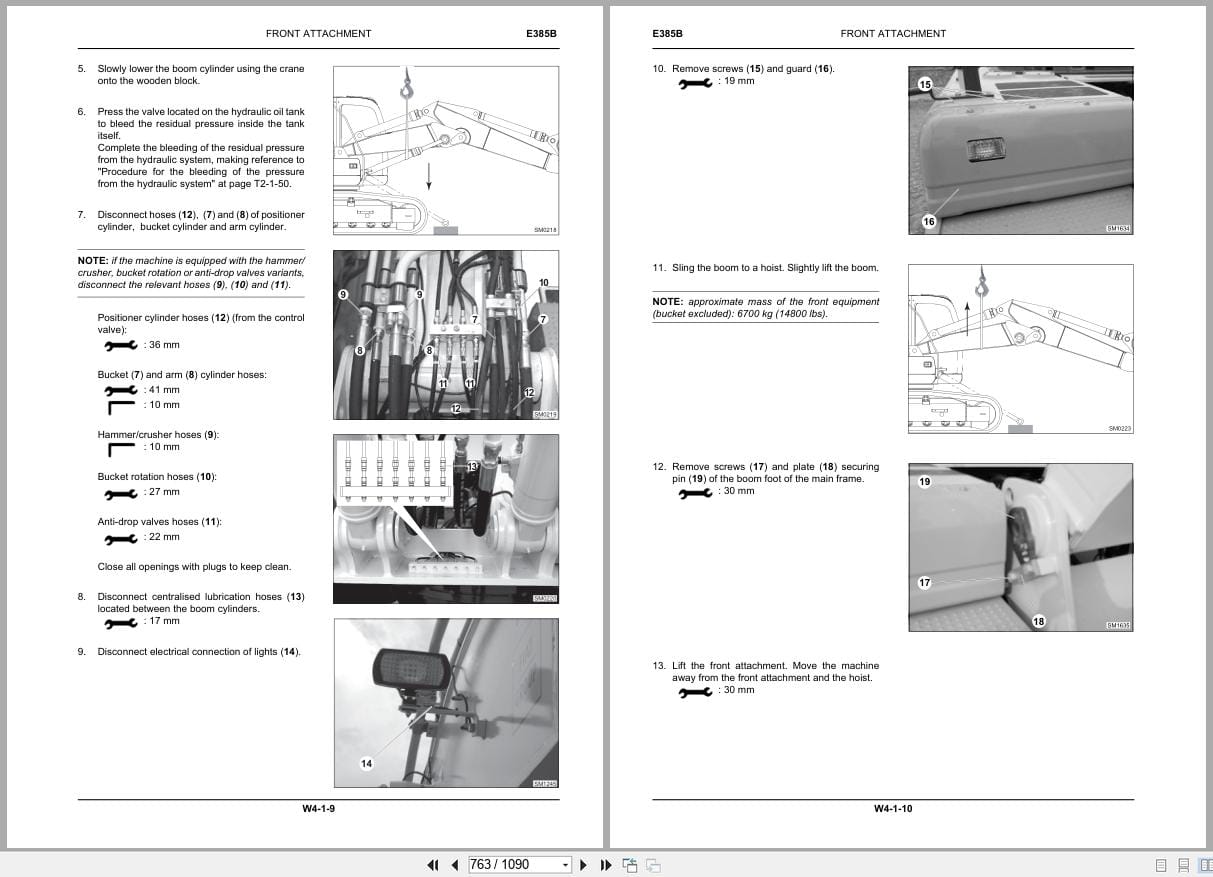 New Holland Excavator E385B ROPS Tier III Service Manual 84392431A (2)