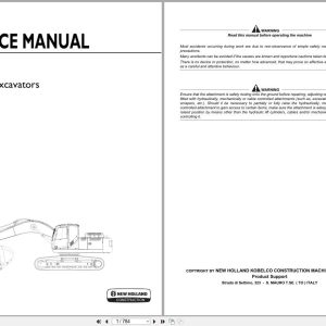 New Holland Excavator E385C Service Manual 47374920A (1)