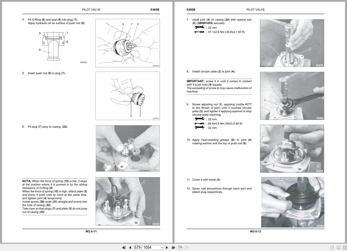 New Holland Excavator E485B ROPS Tier III Service Manual 84392440A (2)