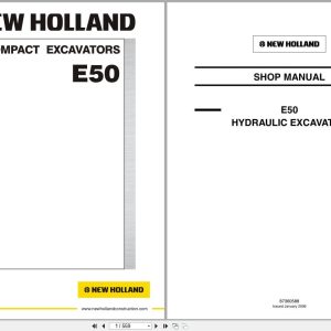 New Holland Excavator E50 Service Manual 87360588NA (1)