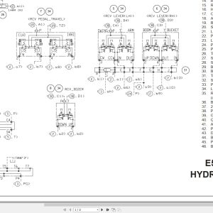 New Holland Excavator E57C Hydraulic Schematic 51452104EN (1)