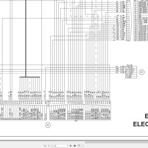 New Holland Excavator E60C Hydraulic Schematic 51452139EN (1)