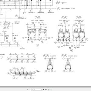 New Holland Excavator E60C Hydraulic Schematic 51452141EN (1)