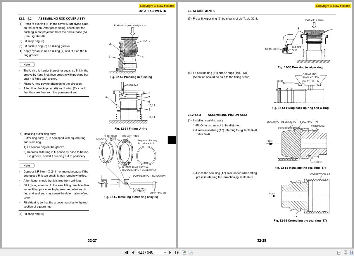 New Holland Excavator E80MSR Workshop Manual 60413421 (2)
