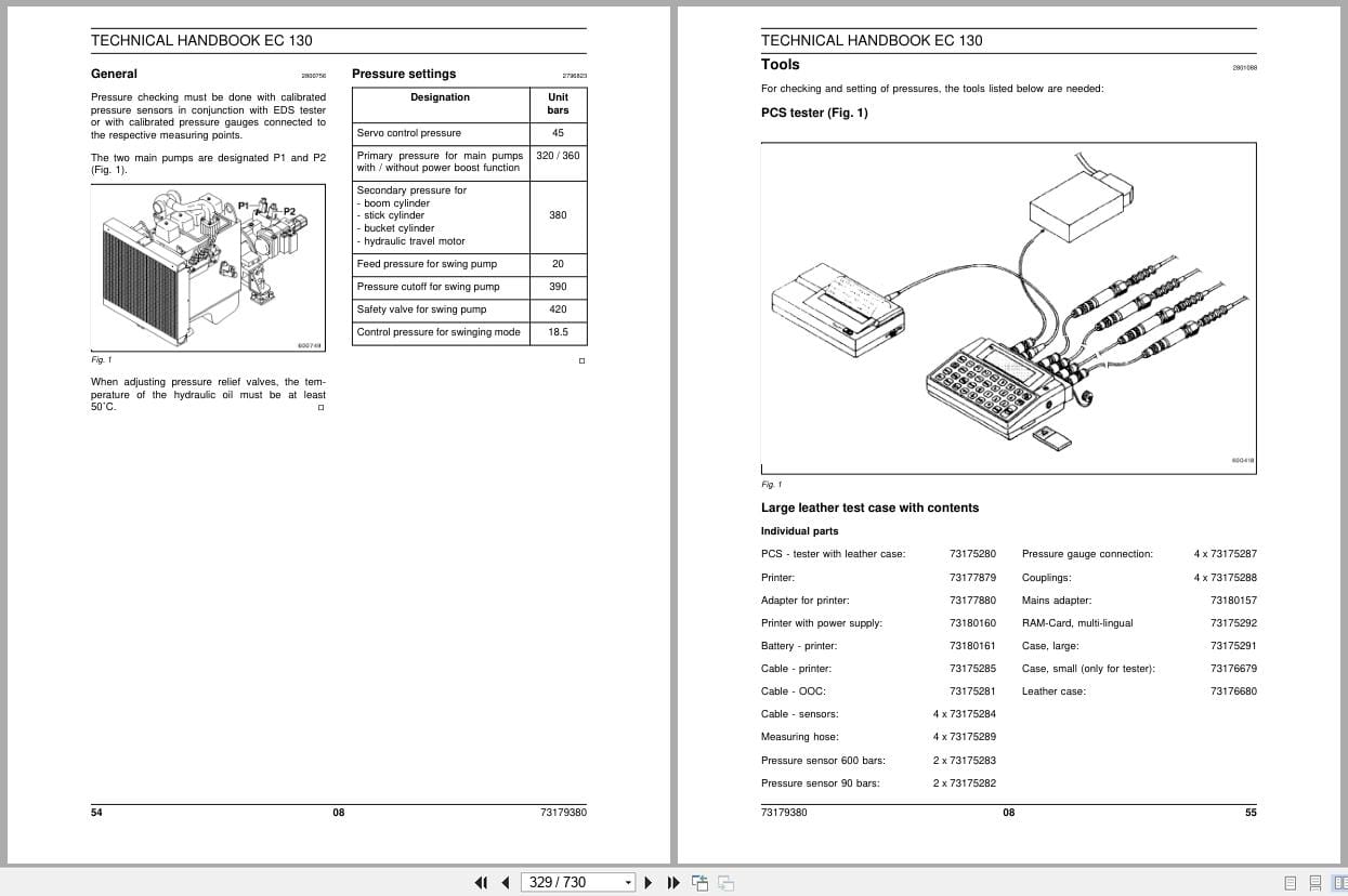 New Holland Excavator EC130 Service Manual 73179380 (2)