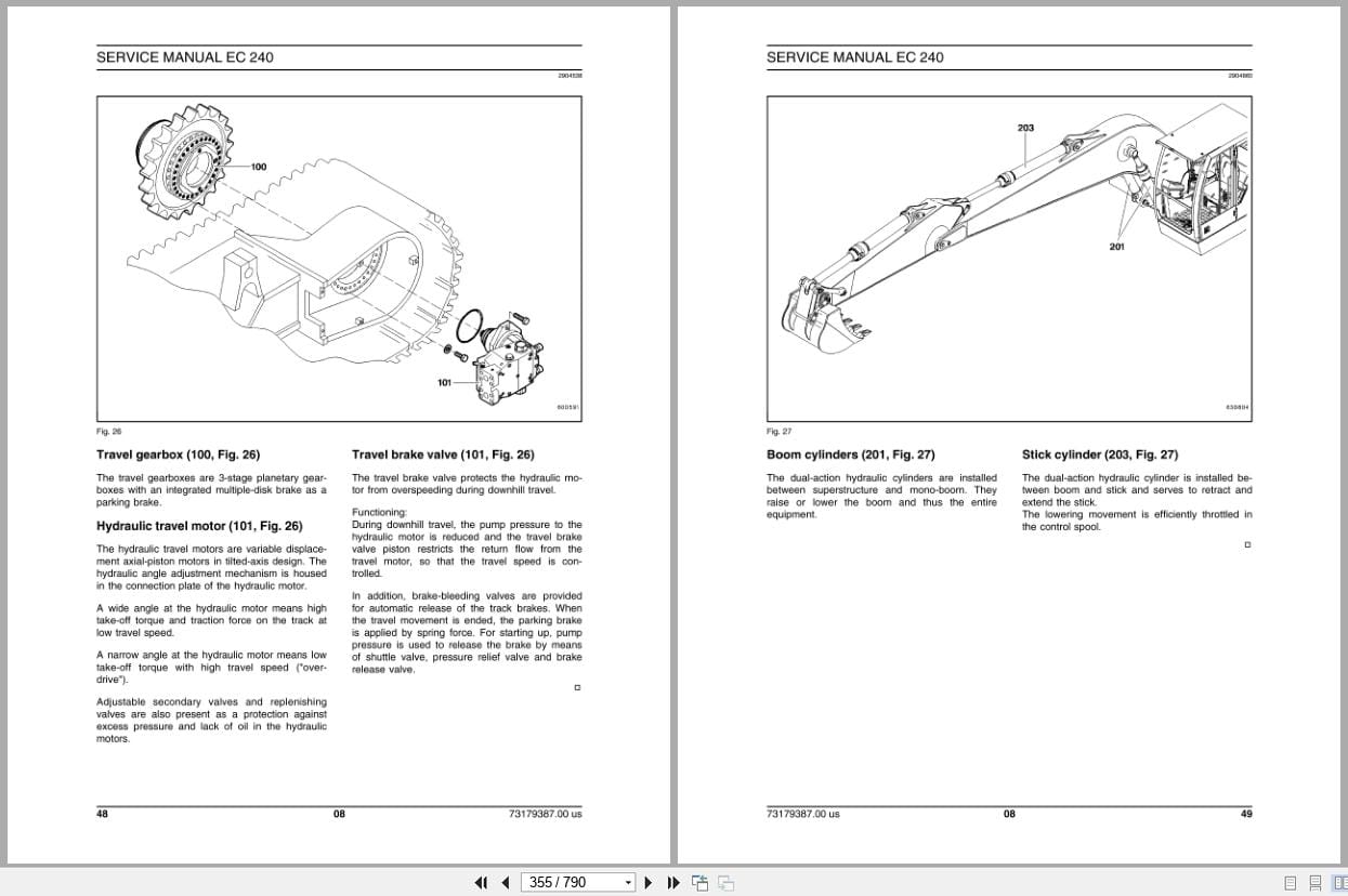 New Holland Excavator EC240 Service Manual 73179387 (2)