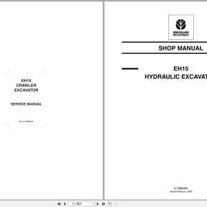 New Holland Excavator EH15 Service Manual 6 79880NA (1)