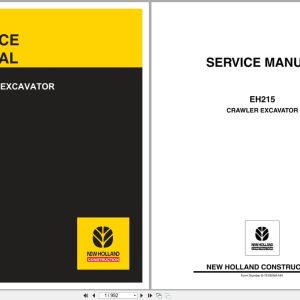 New Holland Excavator EH215 Service Manual 6 75780NA (1)