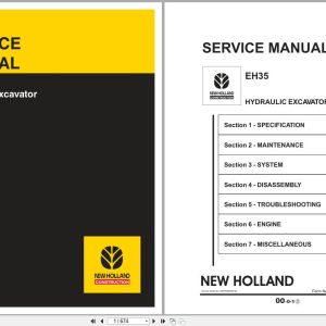 New Holland Excavator EH35 Service Manual 6 75740NA (1)