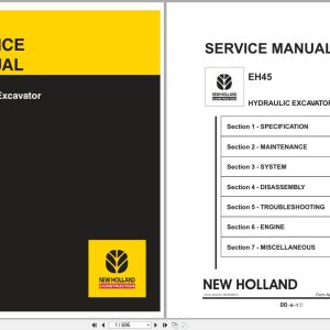 New Holland Excavator EH45 Service Manual 6 75750NA (1)
