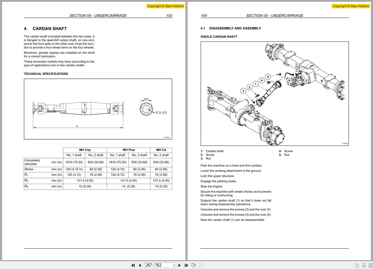 New Holland Excavator MHCity MHPlus MH5.6 Tier III Repair Manual 87677413A (2)