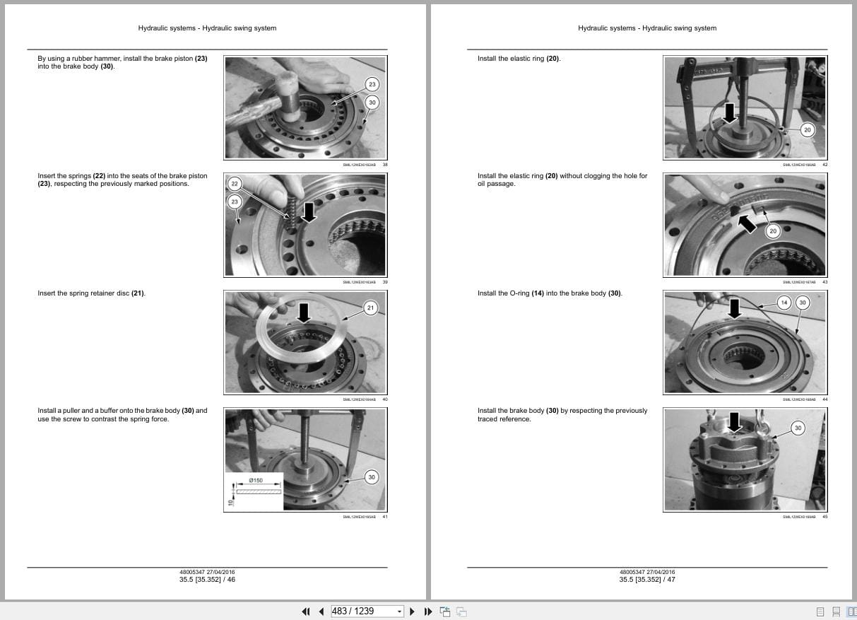 New Holland Excavator WE150B Service Manual 48005347 (2)