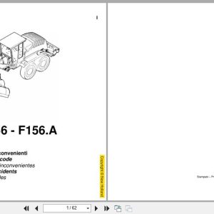 New Holland Grader F106.6 F106.6A F156 F156.A Flat Time Rate Manual And Fault Code (1)