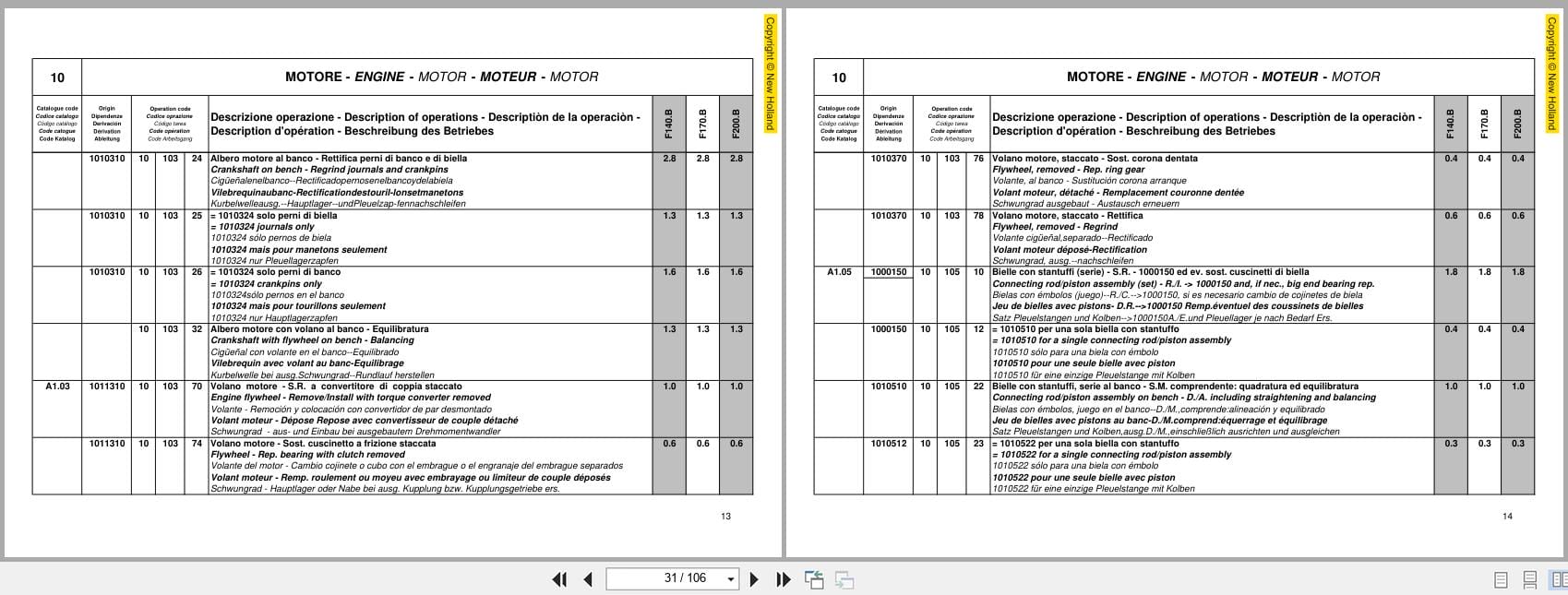 New Holland Grader F140.B F170.B F200.B Flat Time Rate Manual And Fault Code (2)