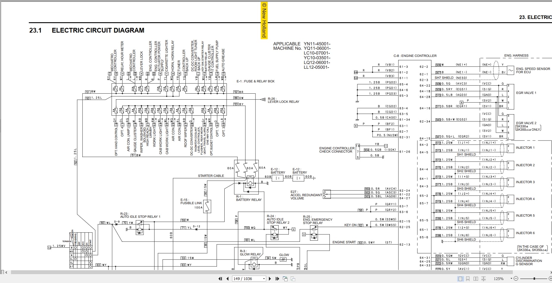 New Holland Hydraulic Excavator E265B E265BLC Shop Manual 87731199 (4)