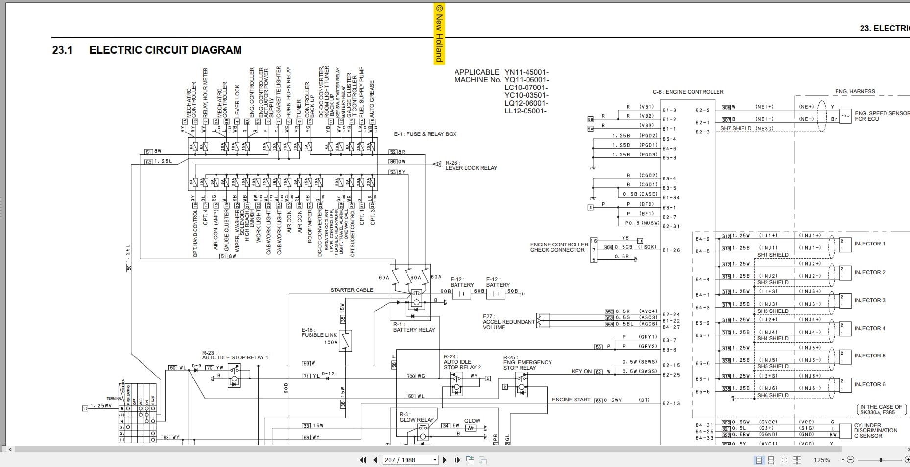 New Holland Hydraulic Excavator E265B E265BLC Shop Manual 87731200 (4)