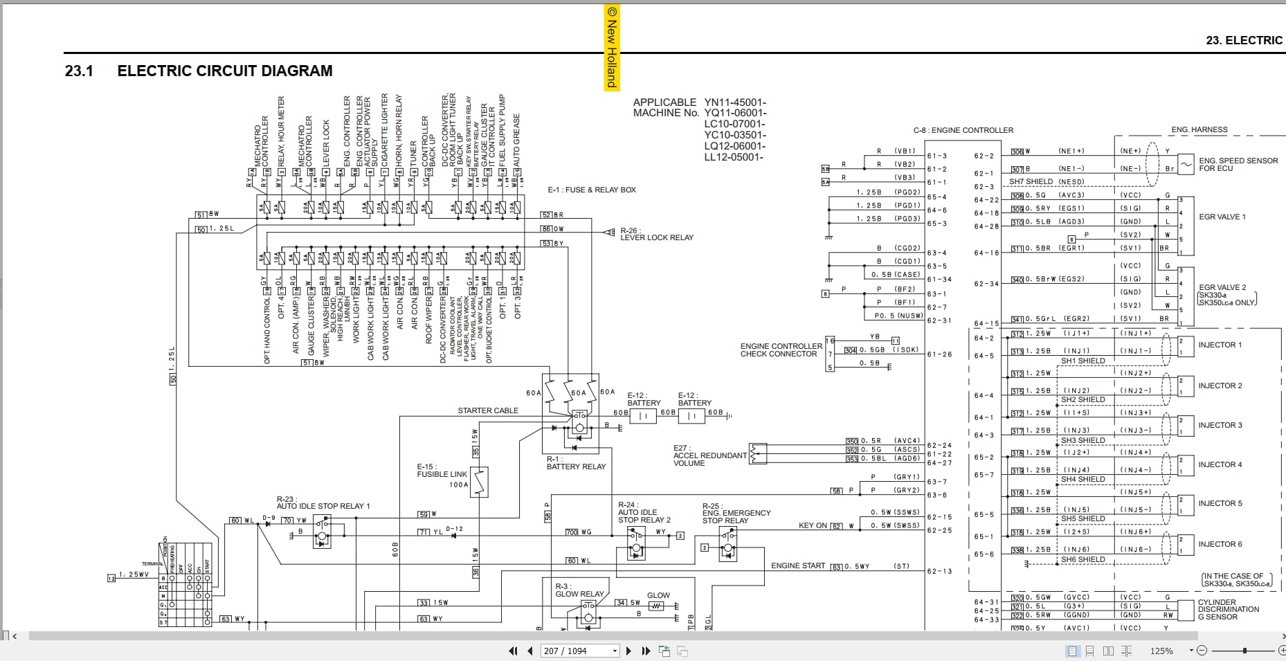 New Holland Hydraulic Excavator E265B E265BLC Shop Manual 87731201 (4)