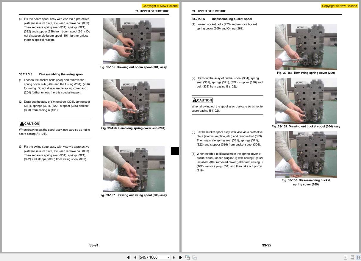 New Holland Hydraulic Excavator E385B E385BLC Shop Manual 87731197 (2)