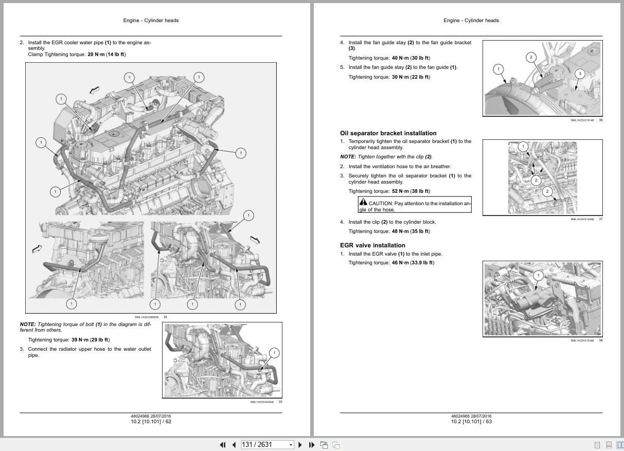 New Holland Hydraulic Excavator E385C EVO E405 EVO Service Manual 48024968 (2)