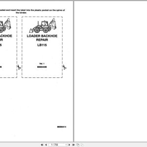 New Holland Loader Backhoe LB115 Repair Manual 86584406 (1)