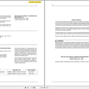 New Holland Loader Backhoe LB90.B to LB115.B Service Manual 60413547 (1)