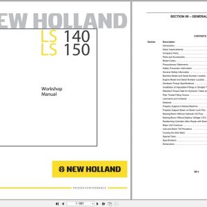 New Holland Loader L140 L150 Workshop Manual 6045607101 (1)