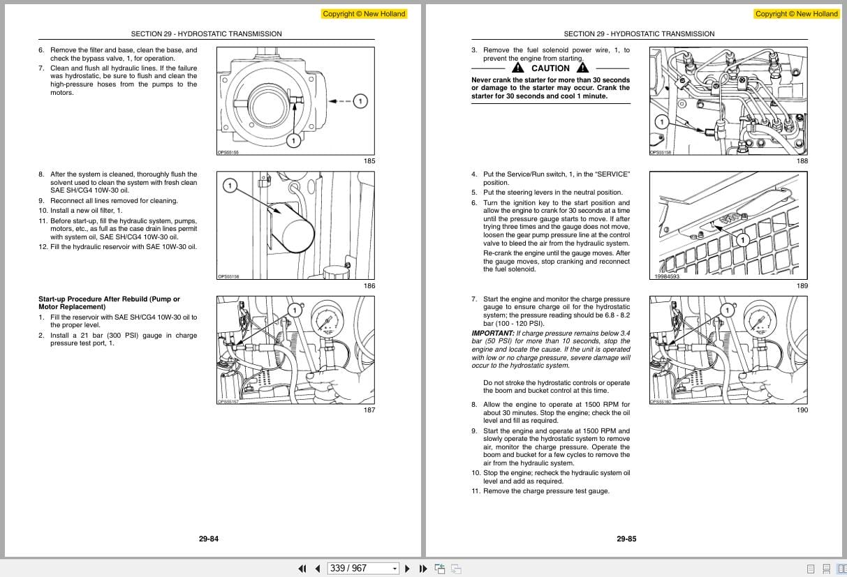 New Holland Loader L175 C175 Workshop Manual 87630289 (2)