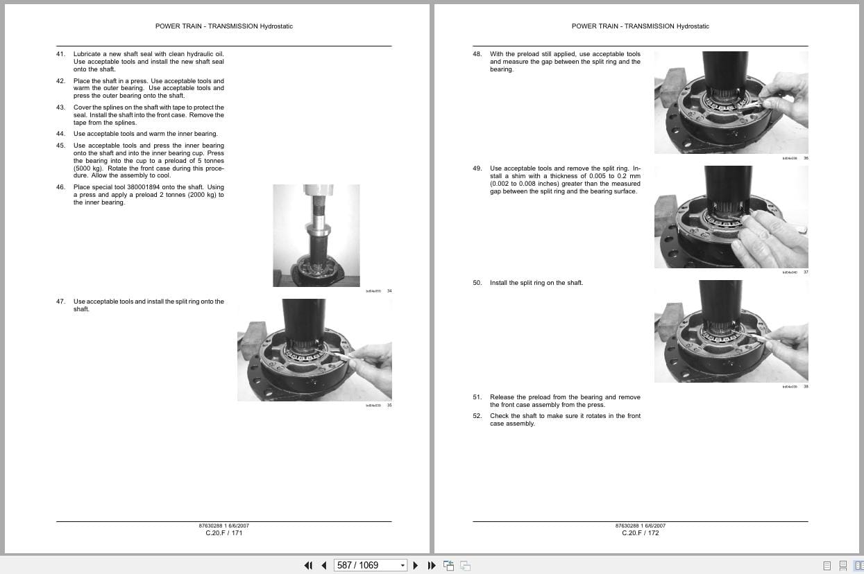 New Holland Loader L180 to C190 Repair Manual 87630288NA (2)