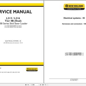 New Holland Loader L213 L216 Tier 4B Service Manual 47720732 (1)