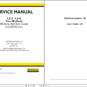 New Holland Loader L213 L216 Tier 4B Service Manual 47720734 (1)