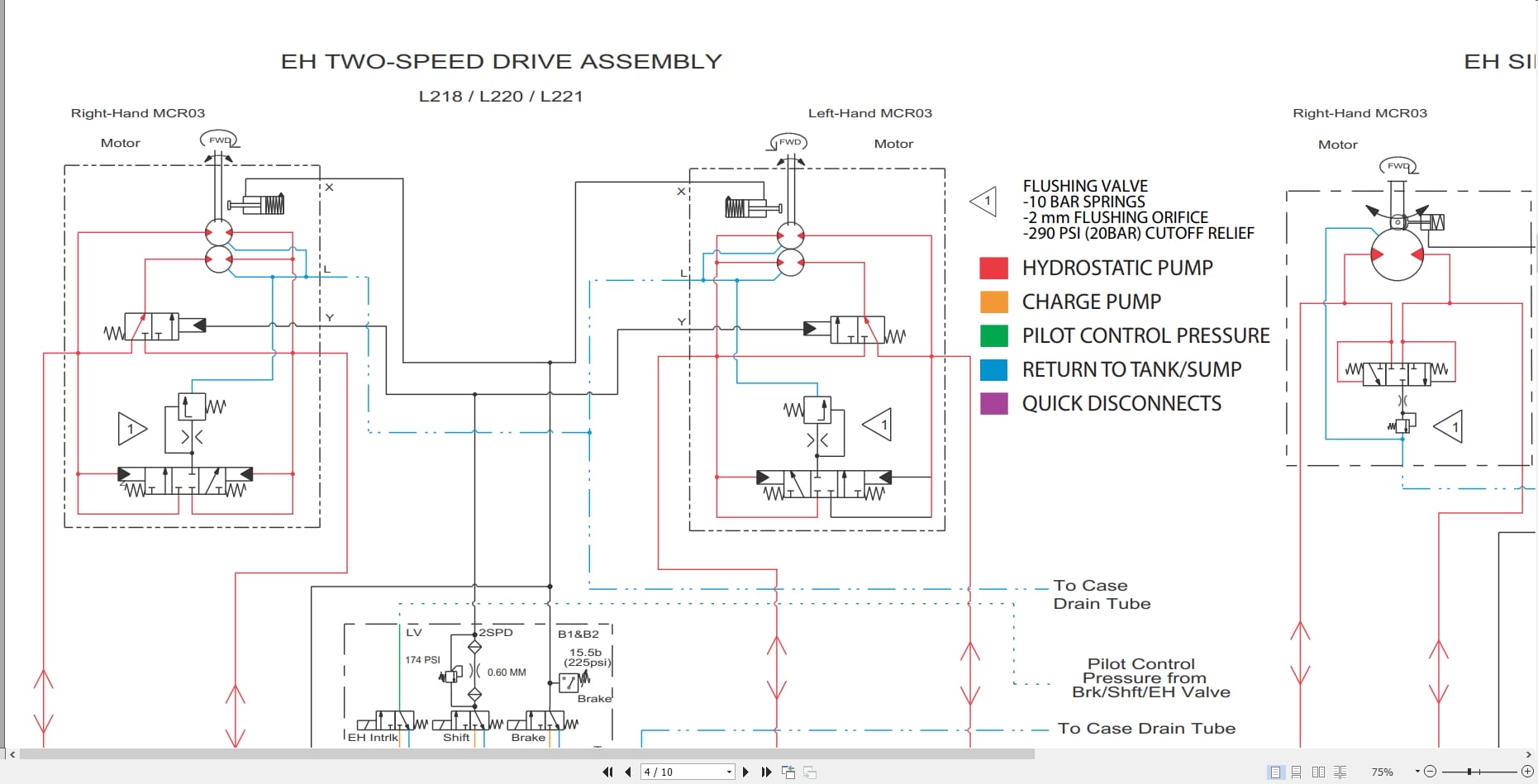 New Holland Loader L213 to C237 Hydraulic Schematic RAC51423445 (2)