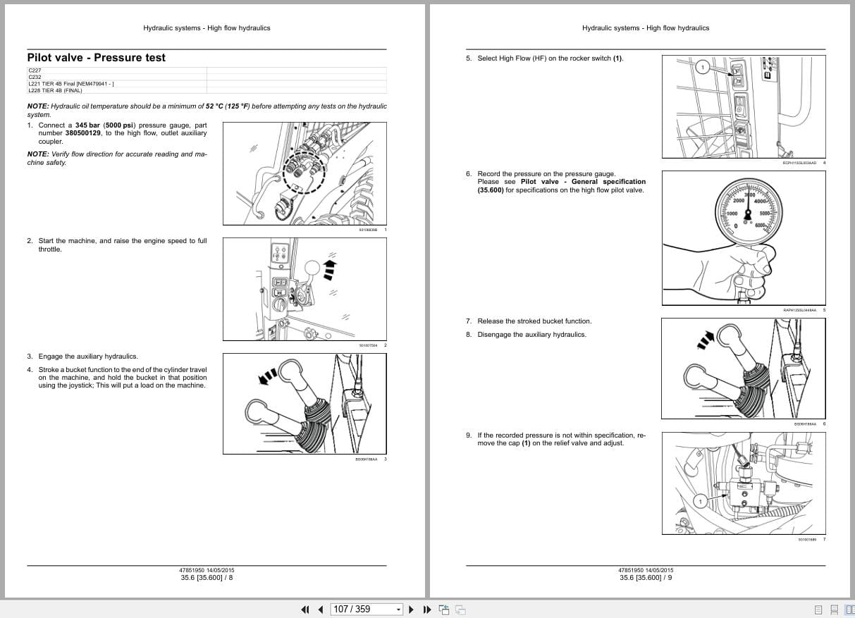 New Holland Loader L221 to C232 Tier 4B Service Manual 47888421 (2)