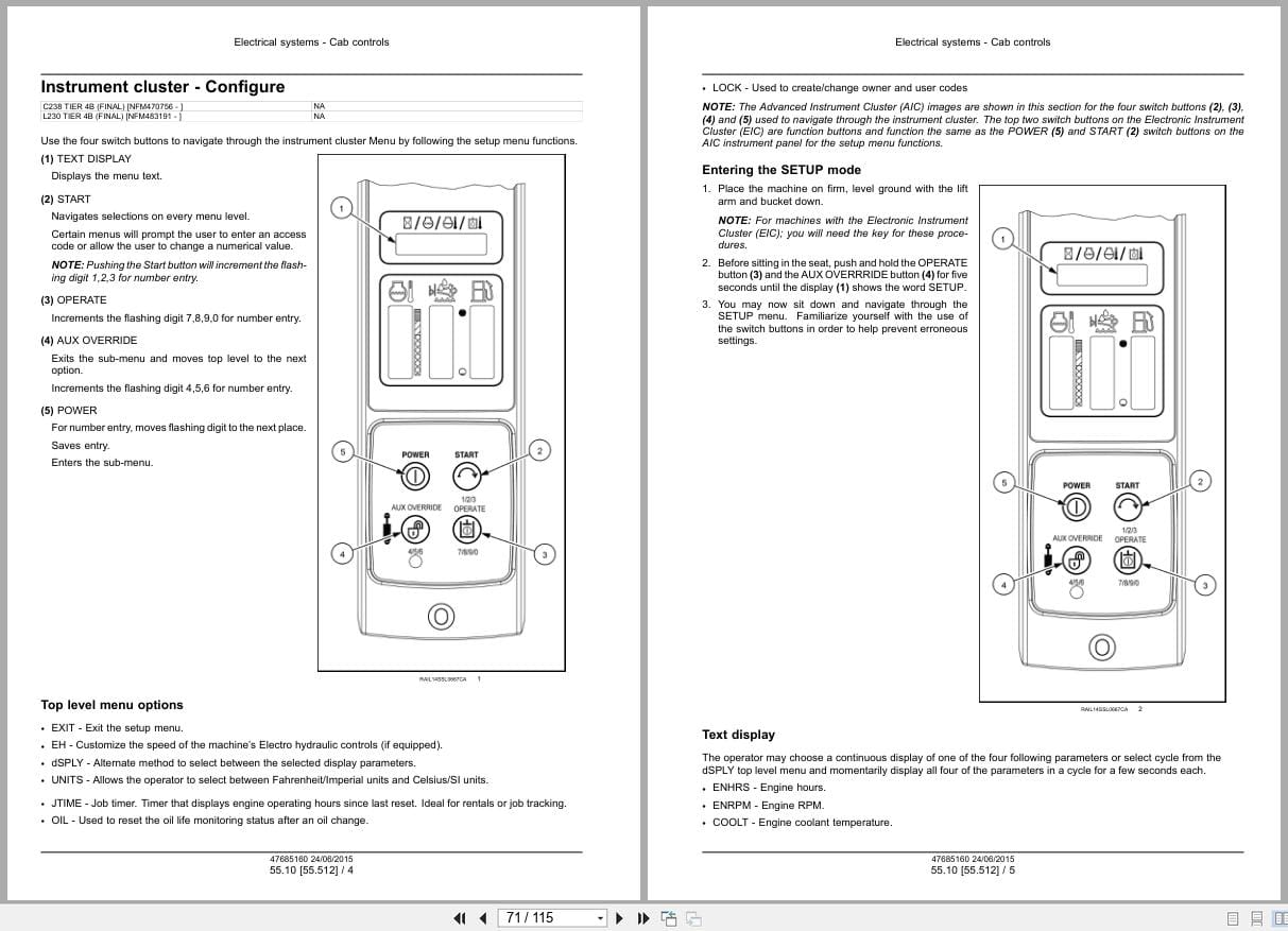 New Holland Loader L230 C238 Tier 4B Service Manual 47899780 (2)