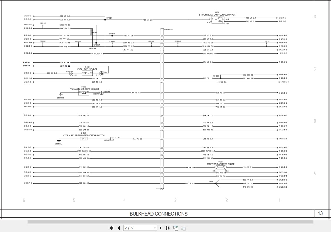 New Holland Loader L230 to C238 Electrical Schematic RAC51423443 (2)