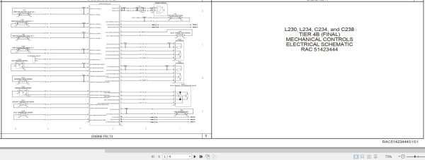 New Holland Loader L230 to Tier 4B Electrical Schematic 51423444 (1) New Holland Loader L230 To Tier 4B Electrical Schematic 51423444 (1)
